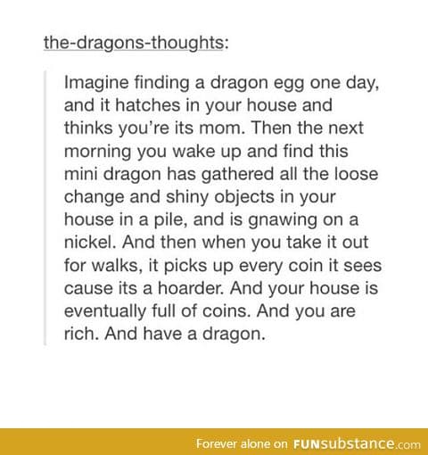 Imagine finding a dragon egg one day
