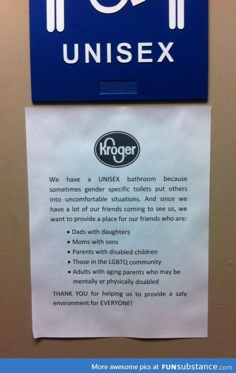 Kroger's Bathroom Policy