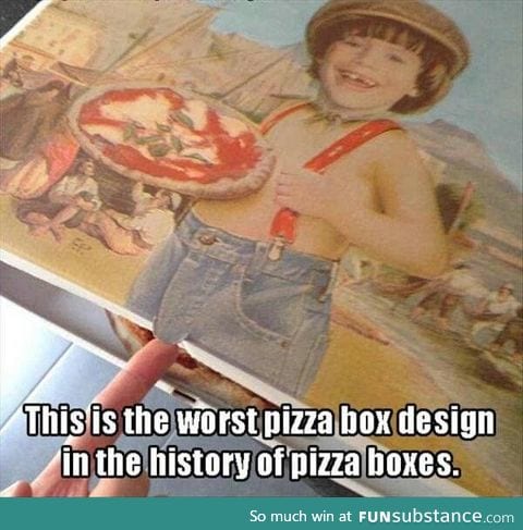 funny pizza box