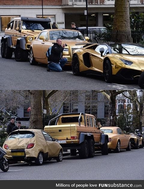 Amazing Luxury Gold Cars