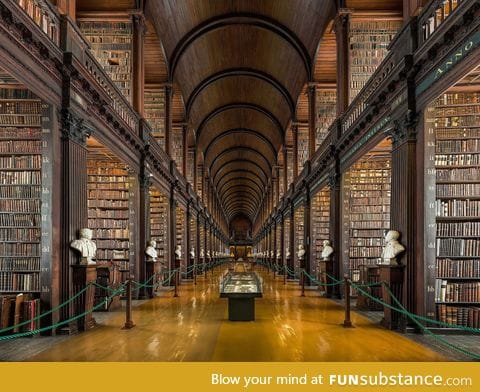 300 year old library in Dublin, Ireland