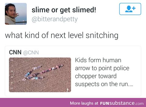 Snitches get stitches