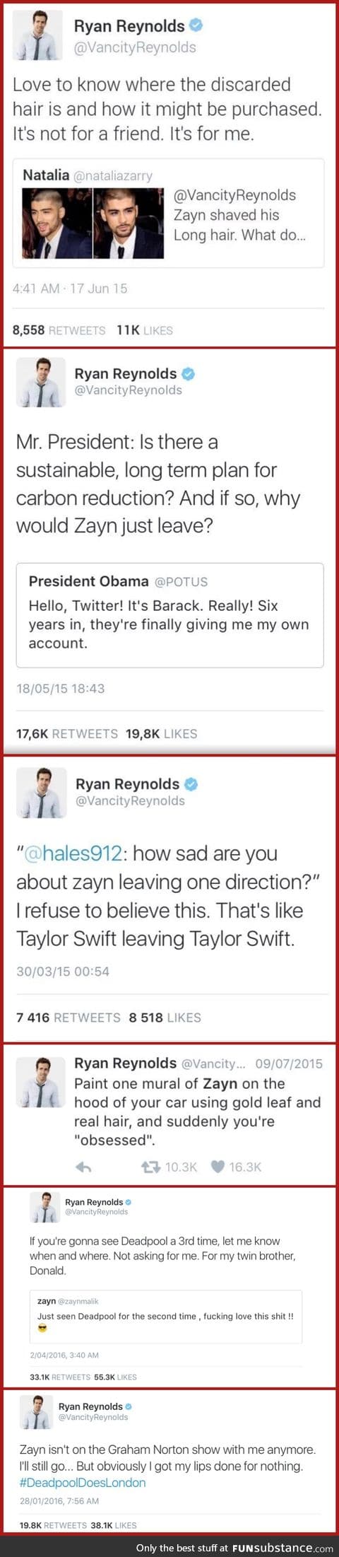 Ryan Reynolds and Zayn