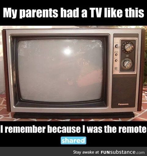 The youngest child was the remote