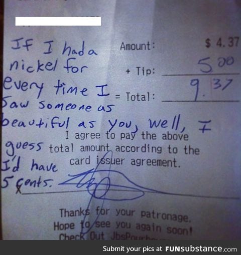 My friend, a bartender, got this as a tip. Smoothest guy ever