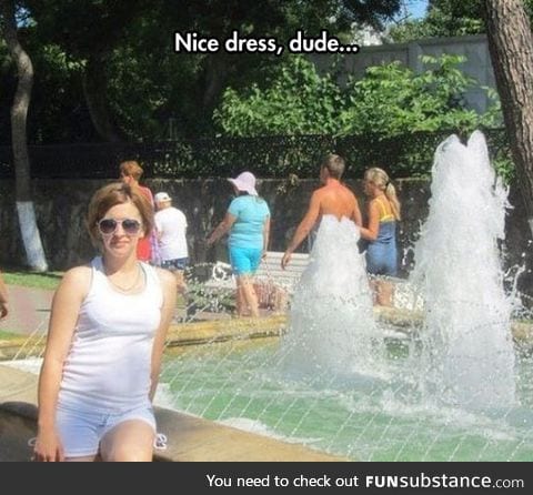 Fabulous water dress dude