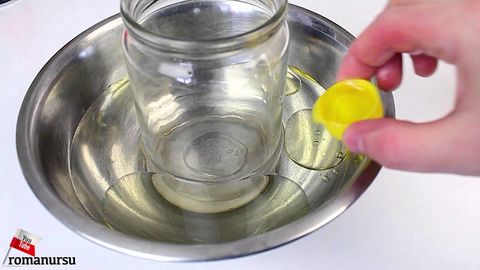 How to cut a glass bottle perfectly with oil