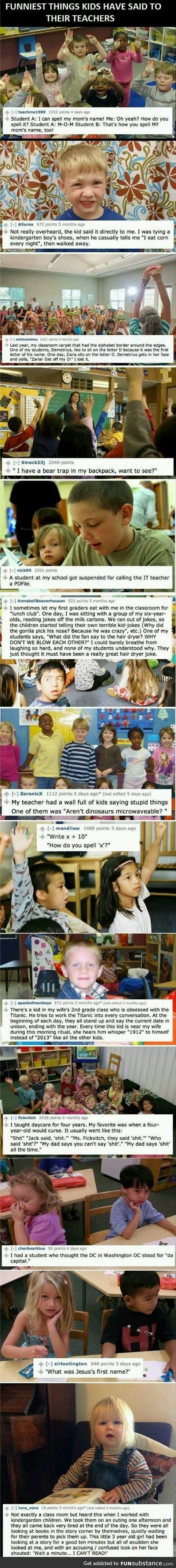 Things kids say