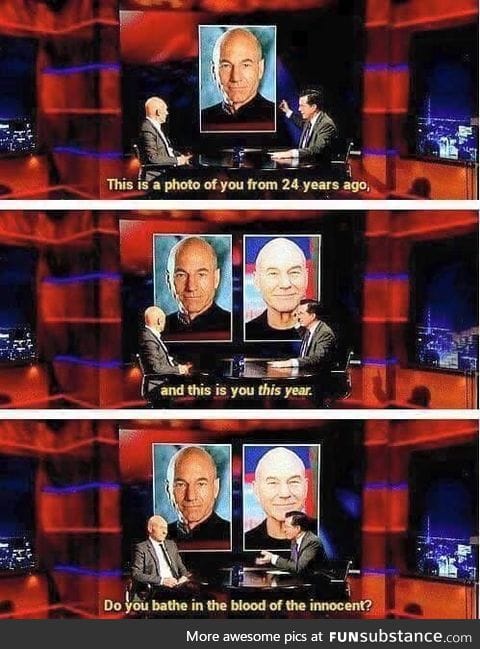 Do you, sir Patrick Stewart?