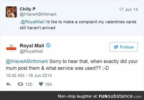 Royal mail are savages