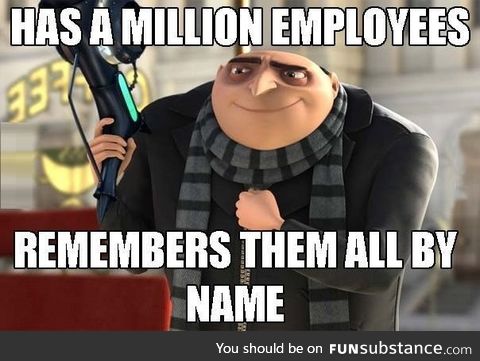 Gru is a good boss!