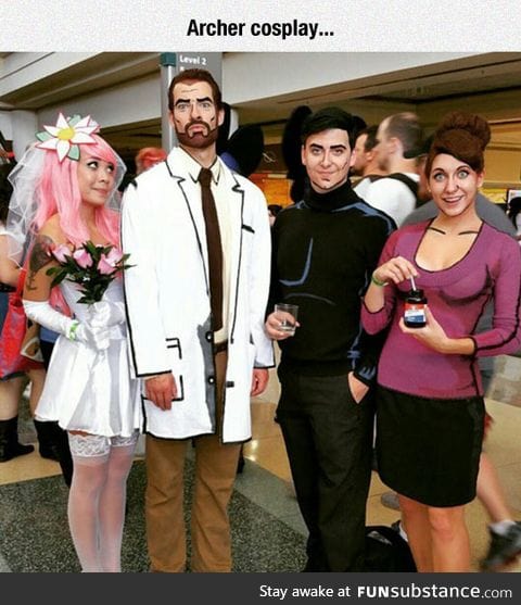 The cast from archer