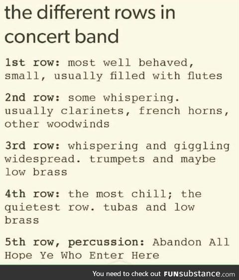 Only band kids will understand