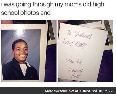 mom's yearbook photos