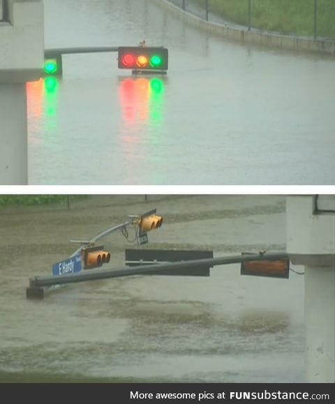 The water got a little high in Houston