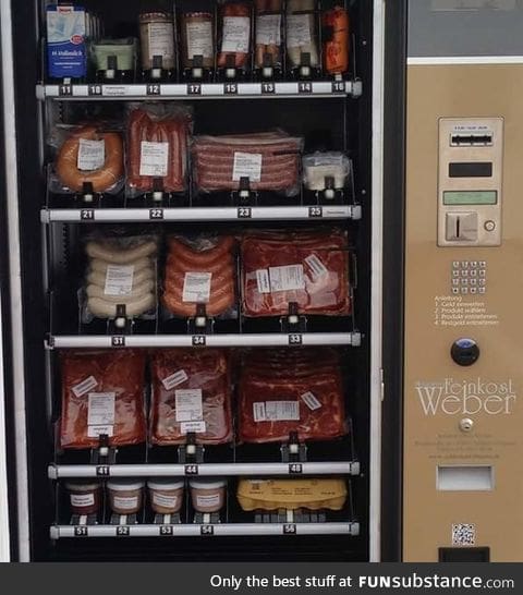 A meat vending machine in Germany