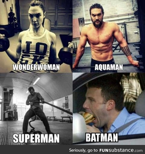 Looks like everyone is training for Justice League