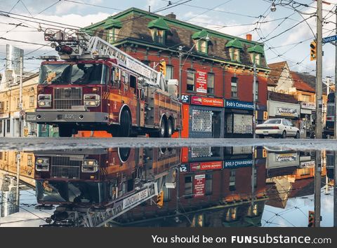 Firetruck reflection