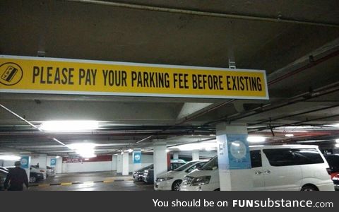 Parking fee just got real