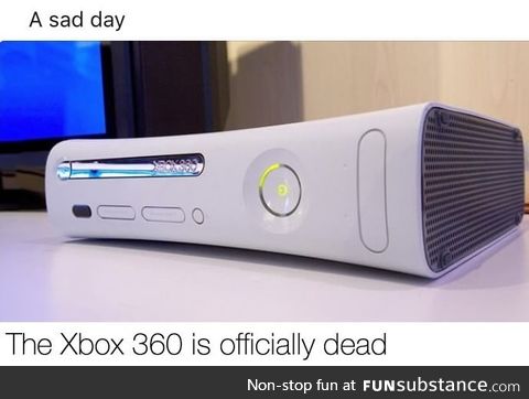 Microsoft announced this. RIP Xbox 360