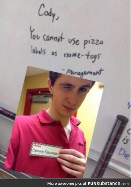 Pizza tags