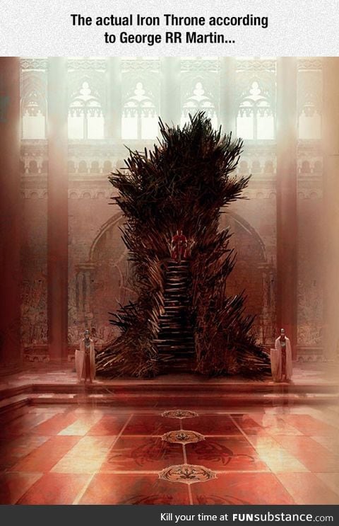 How George RR Martin pictured the Iron Throne