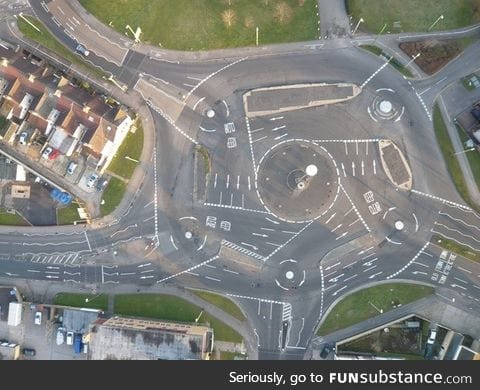 This is a genuine roundabout in UK