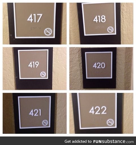 Room 420 seems to be missing something
