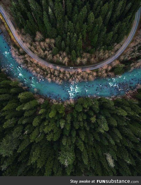 Mountain Road from Above