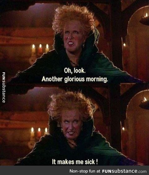 Every single morning
