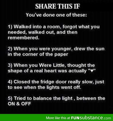 Share this if you've done one of these