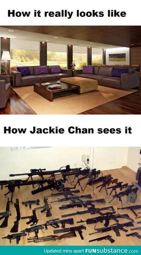 What Jackie Chan sees furniture as