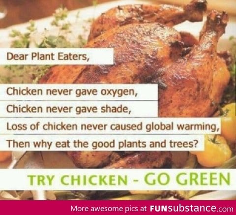 Time to try chicken, vegans