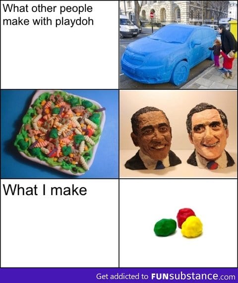 Play Doh skills