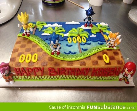 Awesome sonic cake