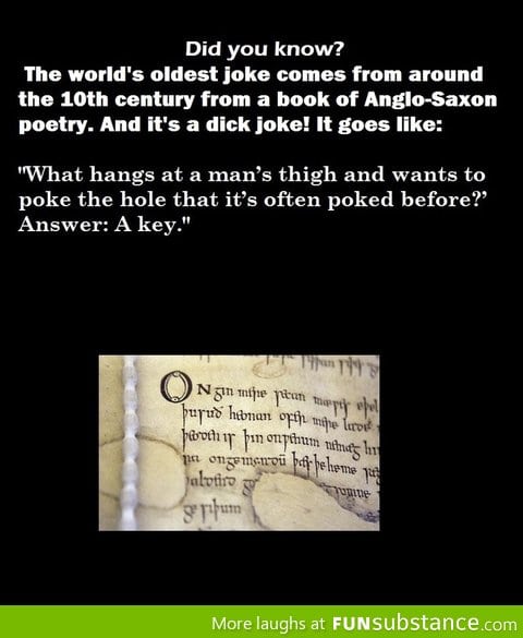 World's oldest joke