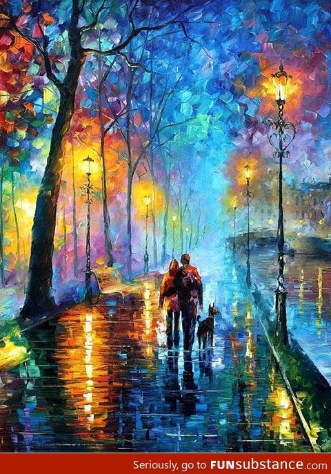 One of the most amazing oil paintings by artist Leonid Afremov…