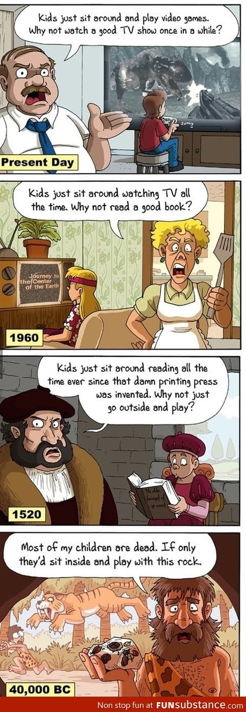 Complaining parents in different eras