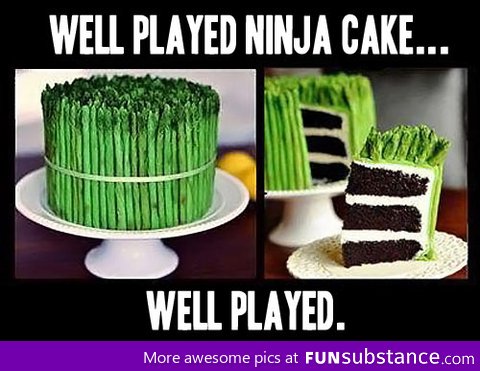 Well played, ninja cake