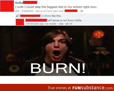 Facebook Reply Burn!