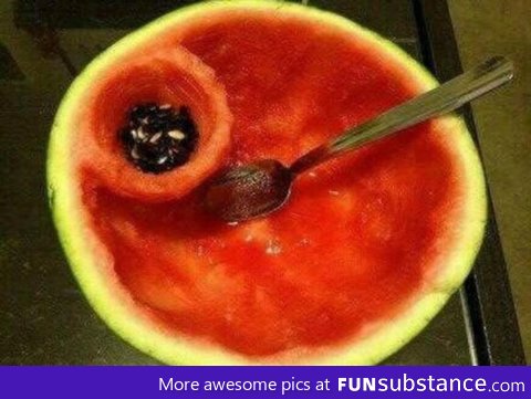 Eating watermelons the right way