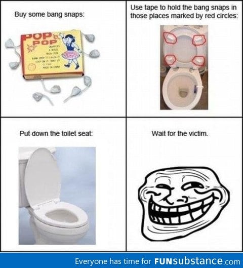 Toilet seat troll