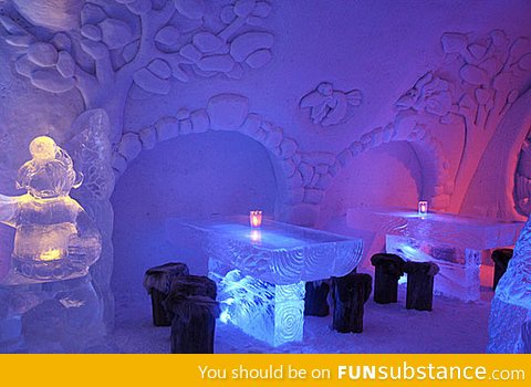 Restaurant of Snow and Ice in Kemi, Finland