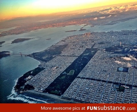 San Fransisco bird's eye view