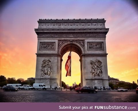 Day 7 of the your daily dose of European Culture: The Arc de Triomphe in France