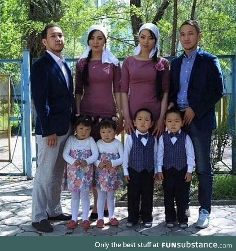 Married twin couples and have twin children