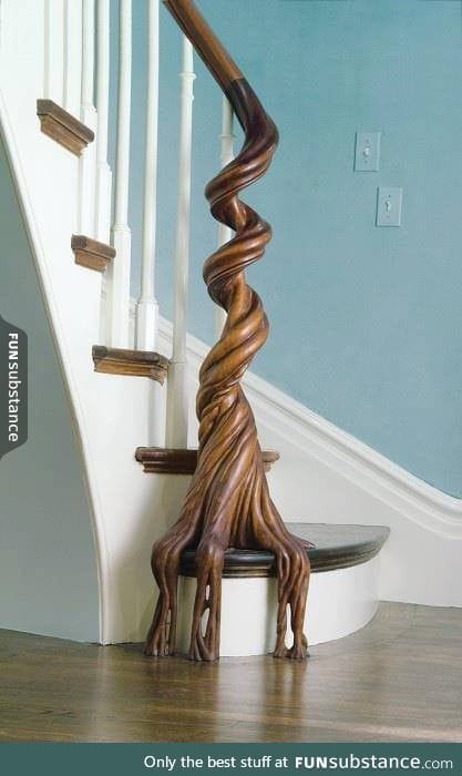 Awesome stair handrail