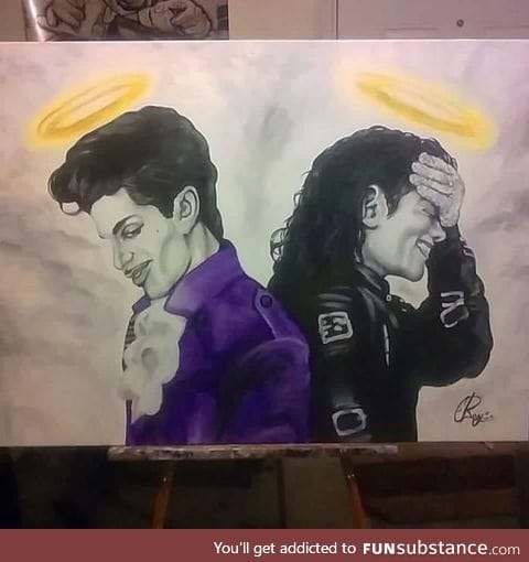Love it...! Prince and Michael Jackson