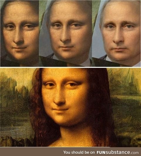 Mona Lisa is Putin