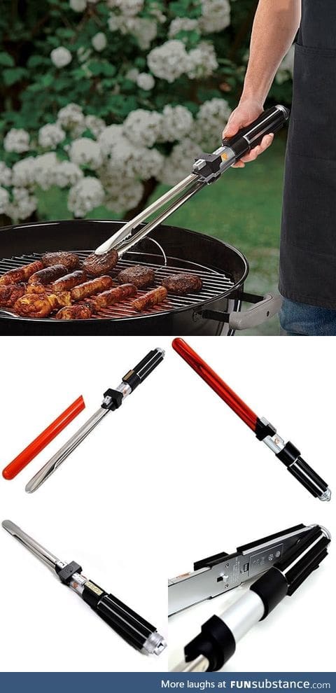 Star Wars BBQ tongs with sound effects